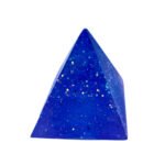 Blue Glittery Resin Pyramid Glitter Decorative Energy Sculpture Floozy Couture Handmade Arts and Crafts