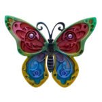 Colorful Resin Butterfly Wall Hanging Decorative Ornament Floozy Couture Handmade Arts and Crafts