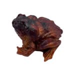 Dark Brown Resin Frog Figurine Sparkle Accent Amphibian Decor Floozy Couture Handmade Arts and Crafts