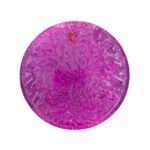 Pink Resin Tree of Life Round Plaque Glitter Decorative Art Floozy Couture Handmade Arts and Crafts