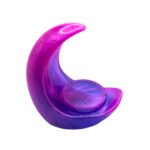 Pink and Purple Resin Crescent Moon Tealight Candle Holder Floozy Couture Handmade Arts and Crafts (2)