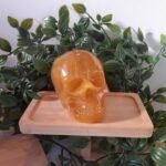 Orange Skull Ornament