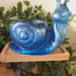 Blue Snail Planter | Trinket Dish
